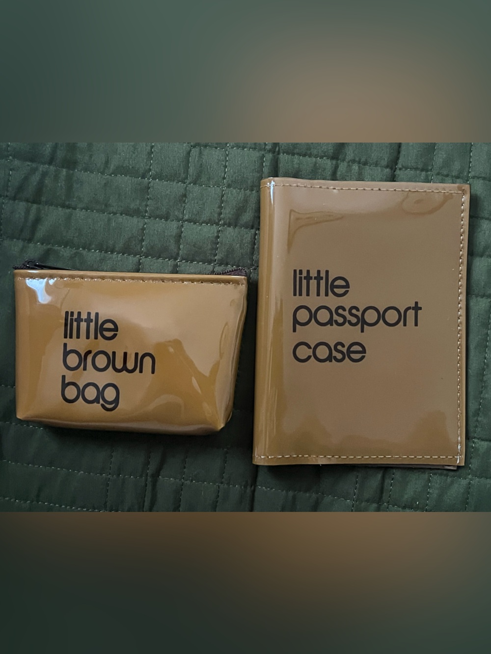 Bloomingdale’s Little Passport Case & Little Brown Coin Pouch Set - Brown